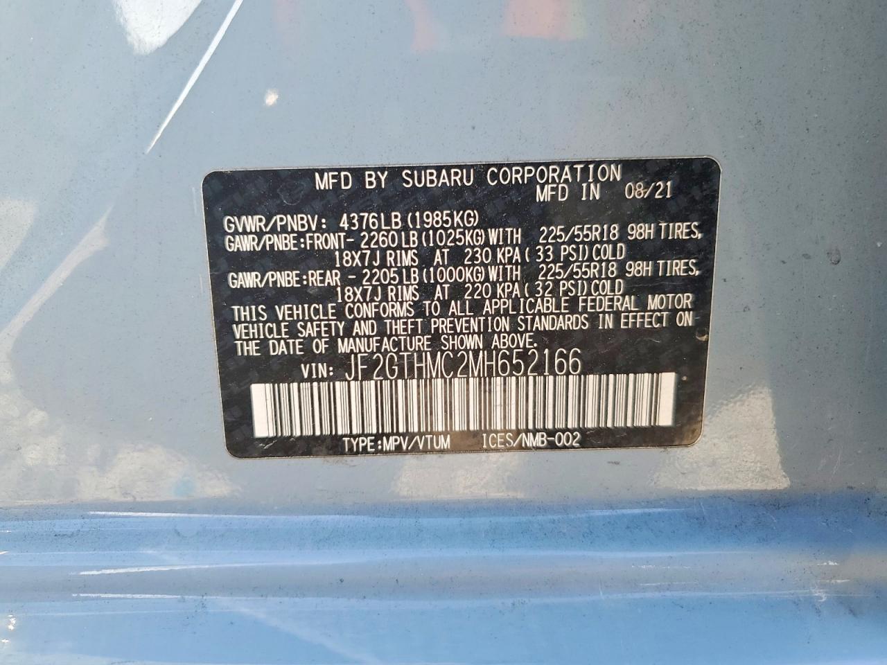 2021 SUBARU CROSSTREK LIMITED photo 25