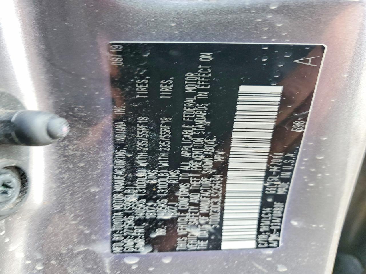 2020 TOYOTA SIENNA XLE PREMIUM 7-PASSENGER photo 25