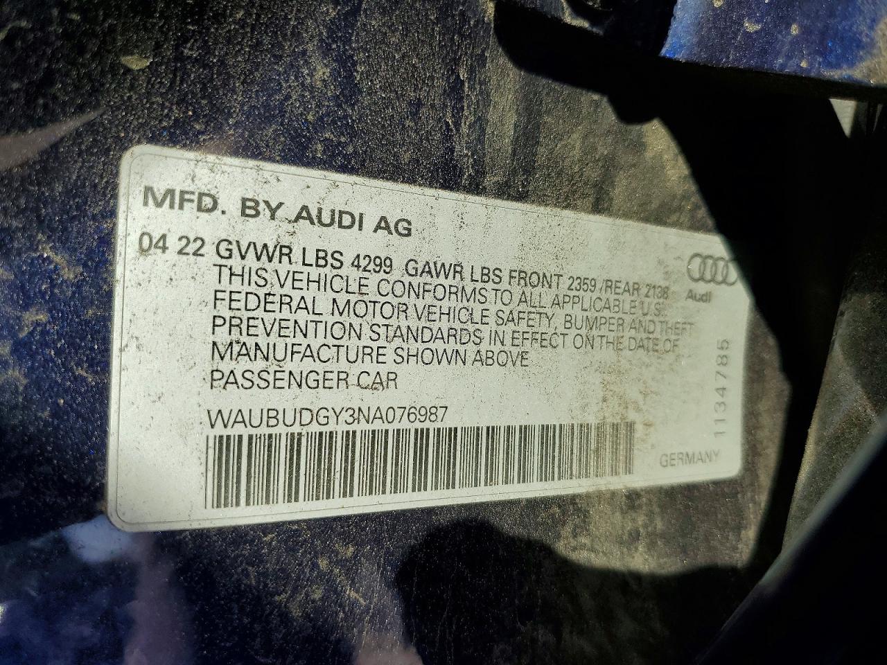 2022 AUDI A3 PREMIUM PLUS photo 13