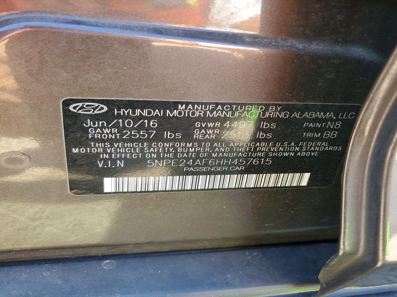 2017 HYUNDAI SONATA SE photo 23