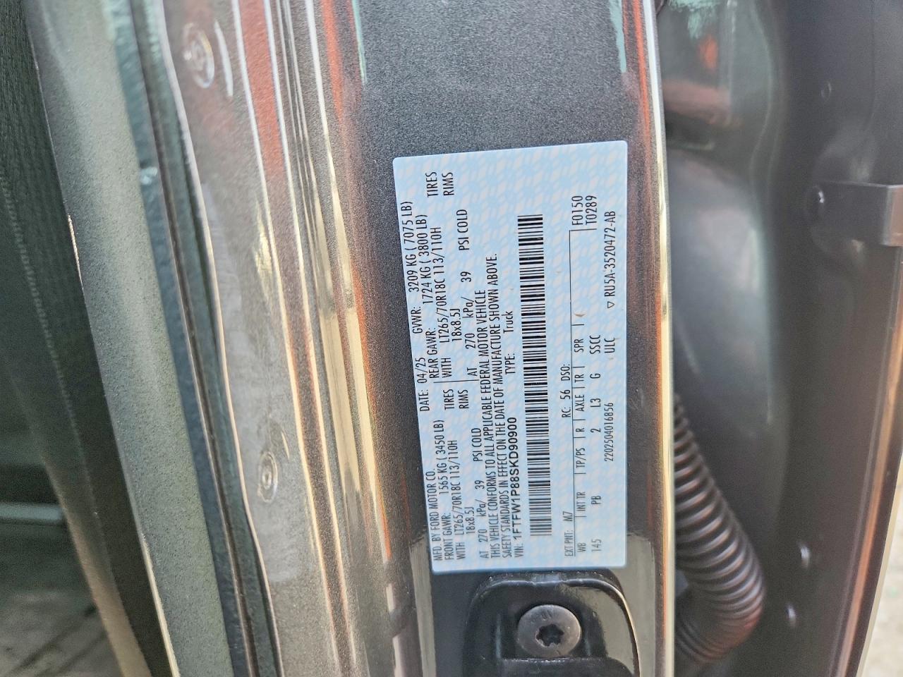 2025 FORD F150 POLICE RESPONDER photo 13