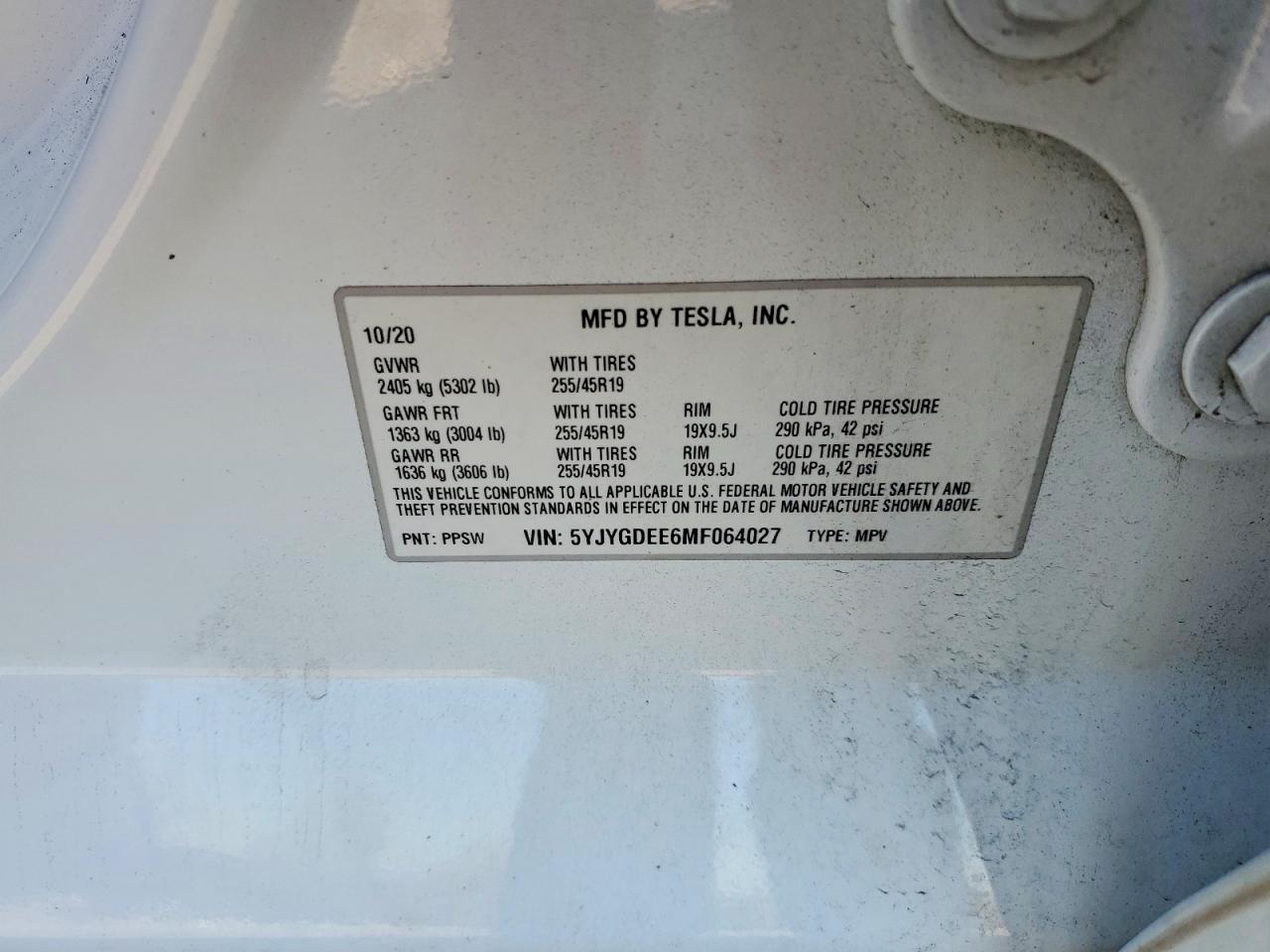 2021 TESLA MODEL Y photo 13