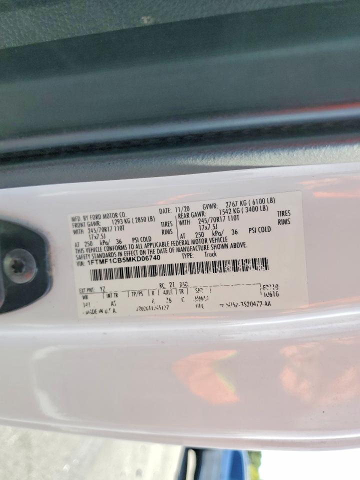 2021 FORD F150 photo 12