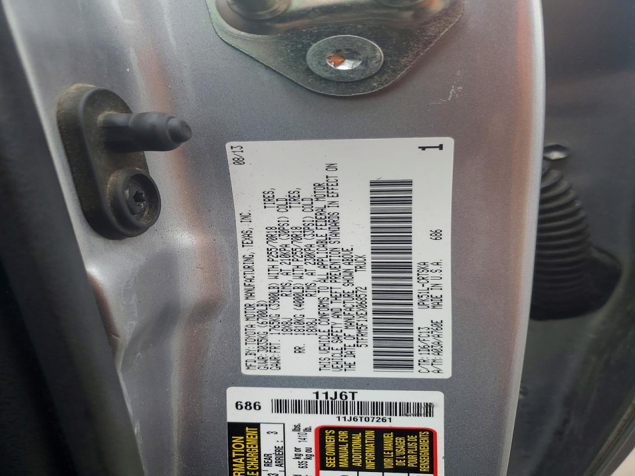 2014 TOYOTA TUNDRA SR5 photo 34