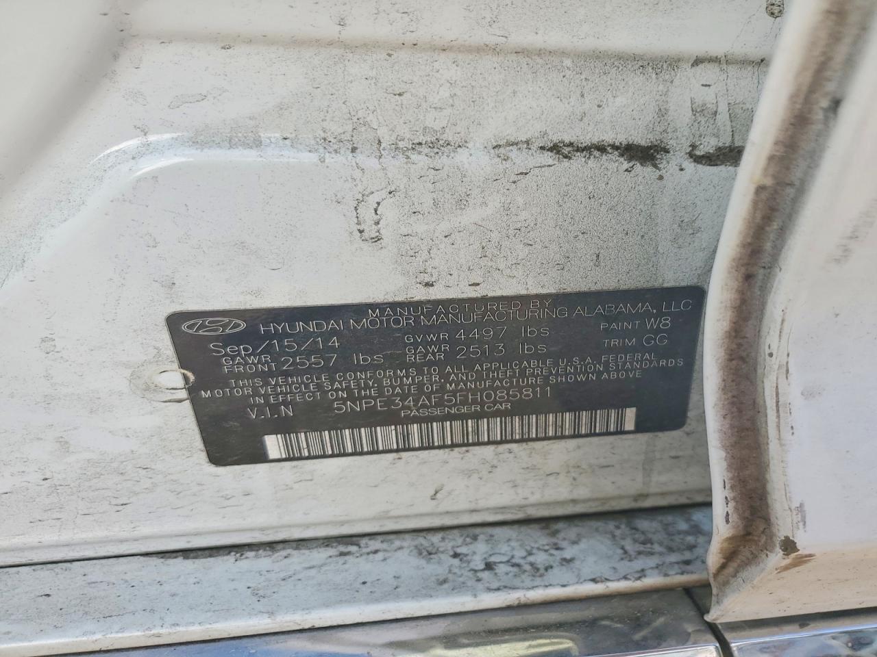 2015 HYUNDAI SONATA LIMITED photo 23