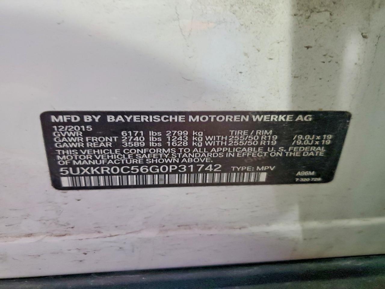 2016 BMW X5 XDRIVE35I photo 37