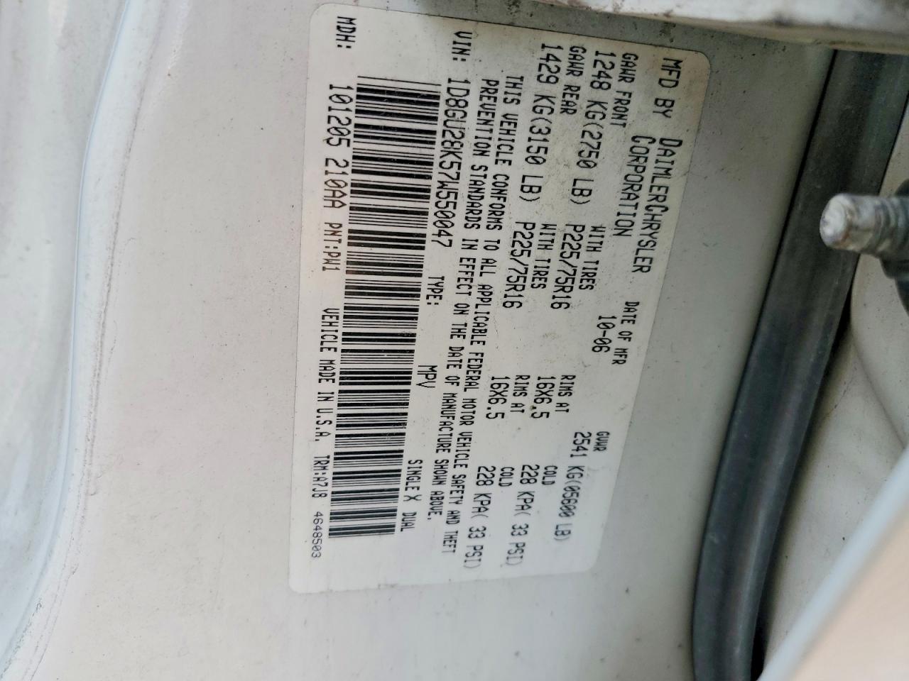 2007 DODGE NITRO SXT photo 12
