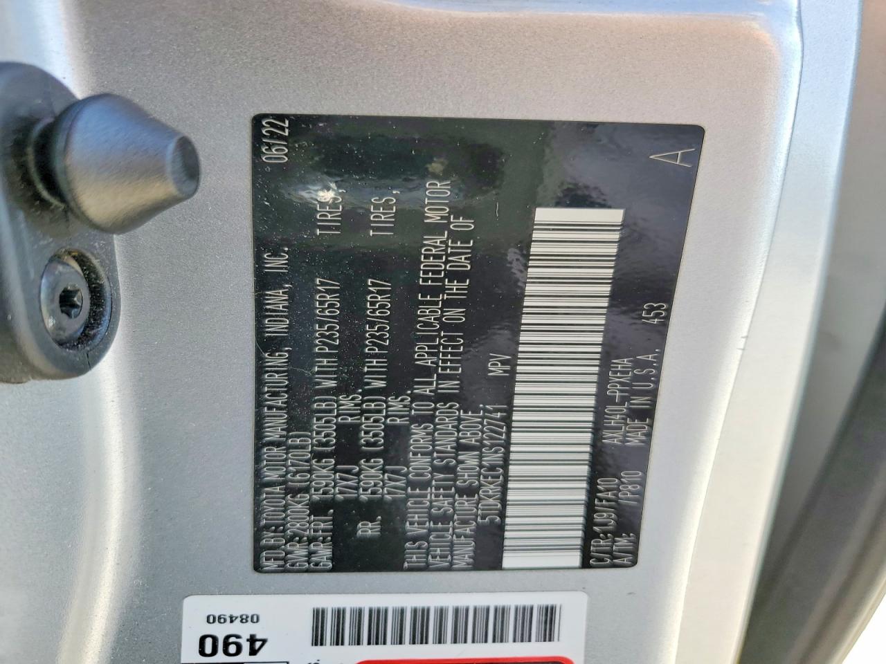 2022 TOYOTA SIENNA LE 8-PASSENGER photo 13