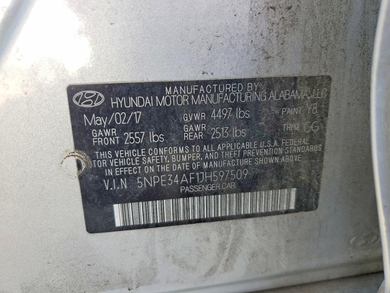 2018 HYUNDAI SONATA SEL photo 12