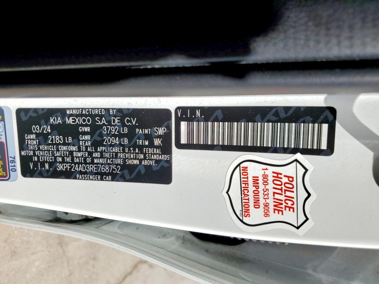 2024 KIA FORTE LXS photo 23
