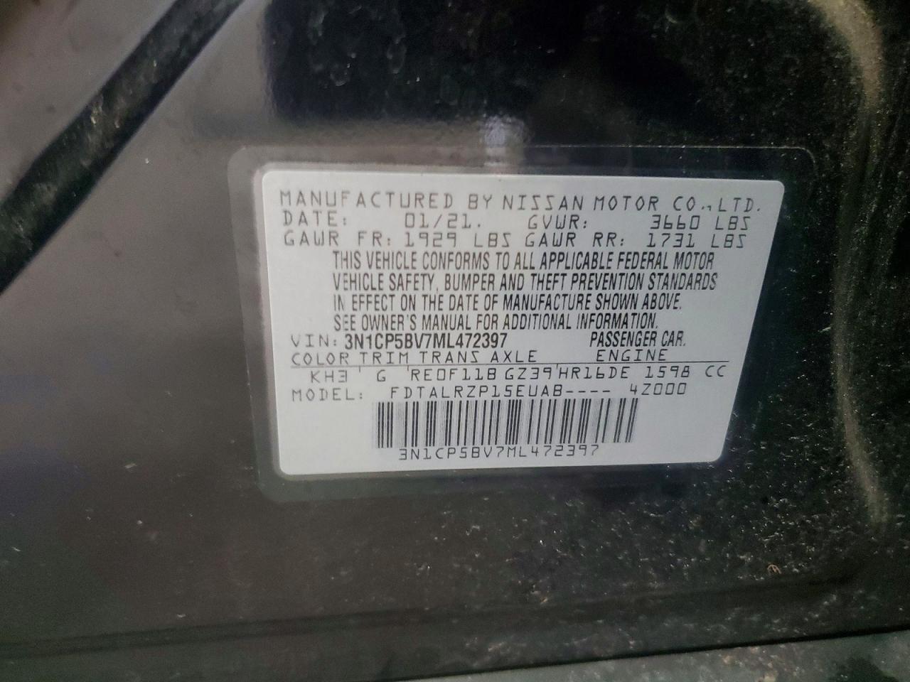 2021 NISSAN KICKS S photo 23