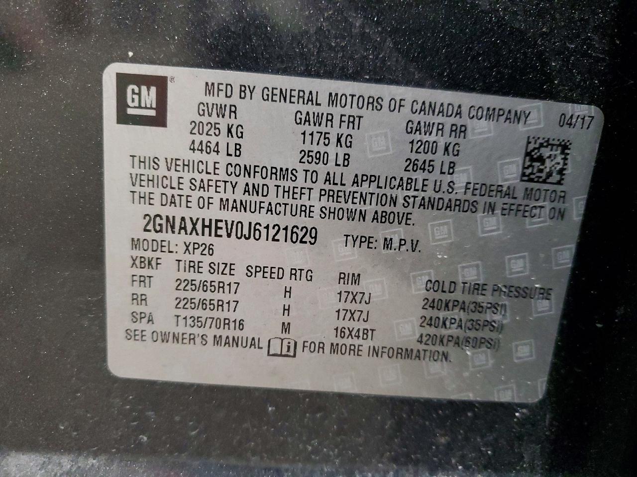 2018 CHEVROLET EQUINOX LS photo 23