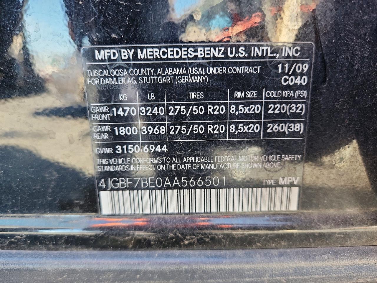 2010 MERCEDES-BENZ GL 450 4MATIC photo 23