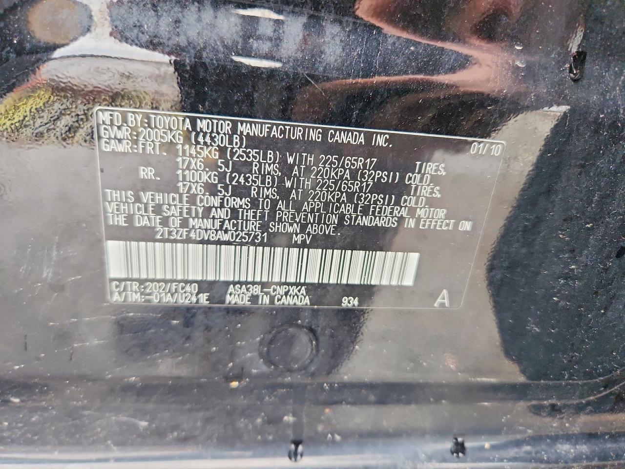 2010 TOYOTA RAV4 BASE photo 34
