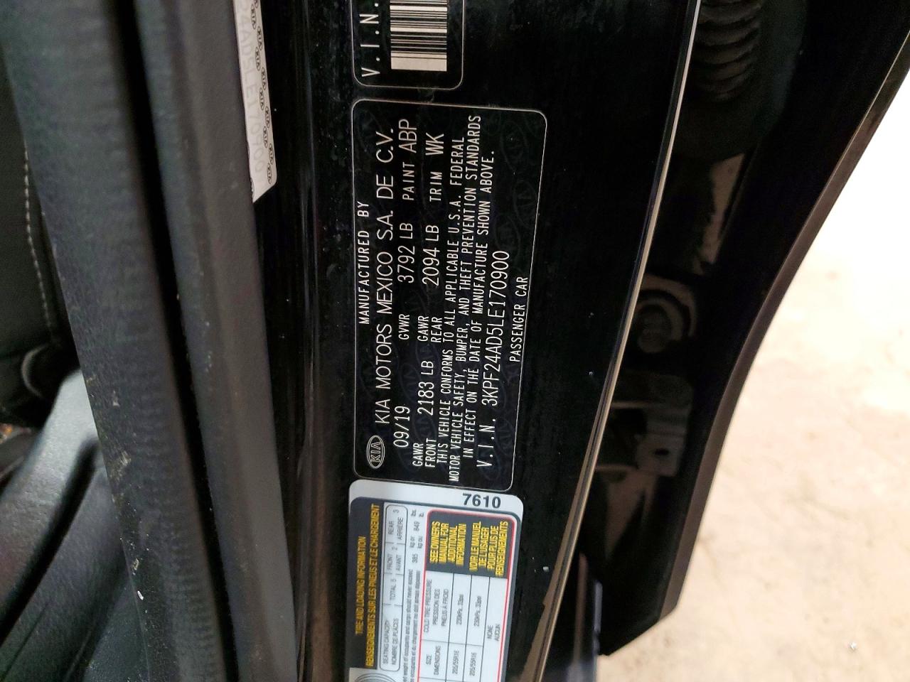 2020 KIA FORTE LXS photo 13