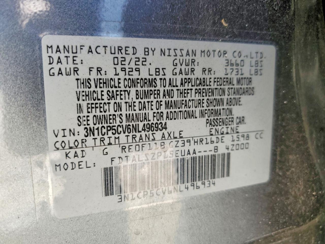 2022 NISSAN KICKS SV photo 23