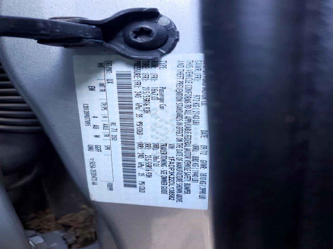 2013 FORD FOCUS SE photo 34