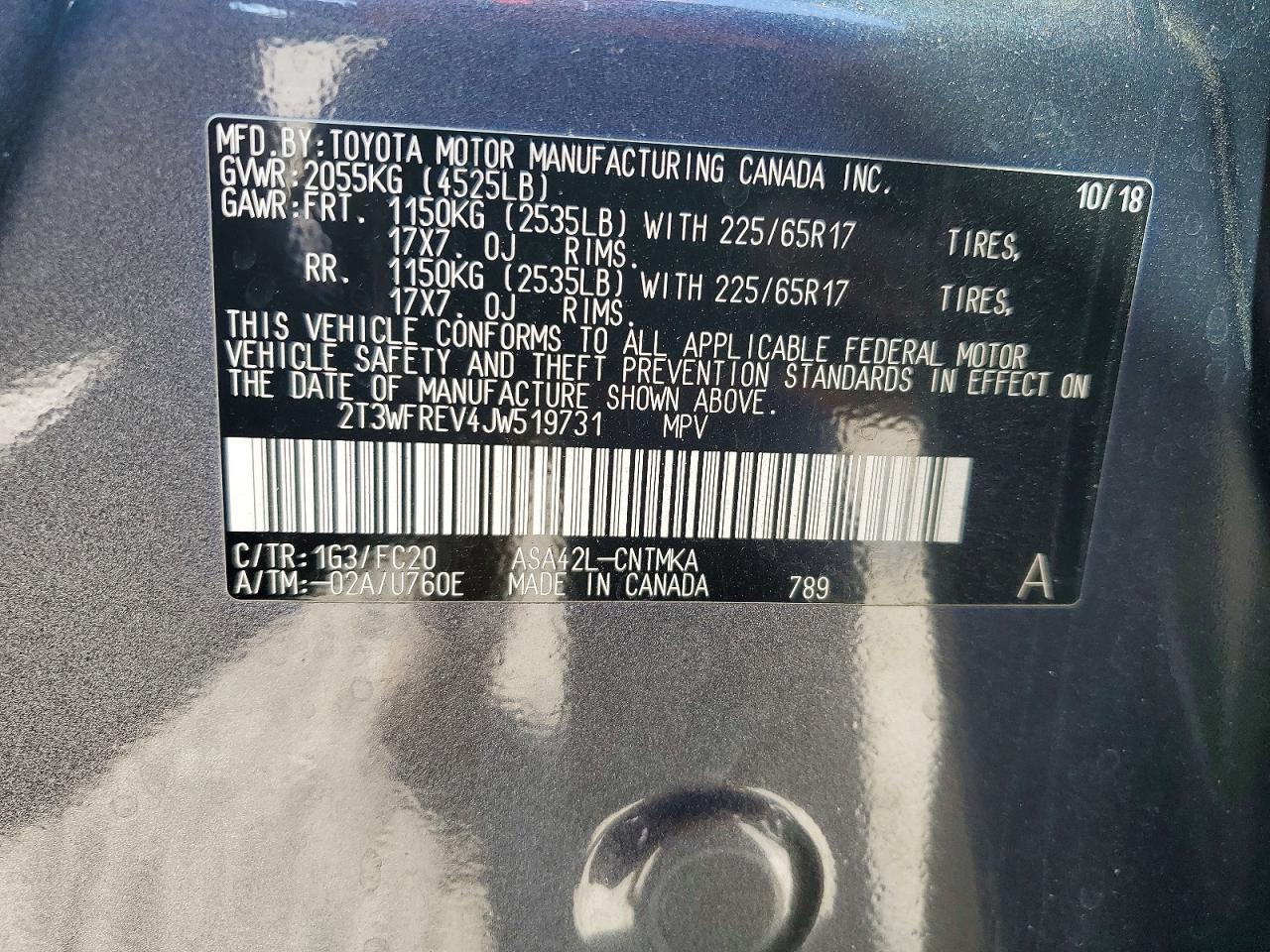 2018 TOYOTA RAV4 XLE photo 13