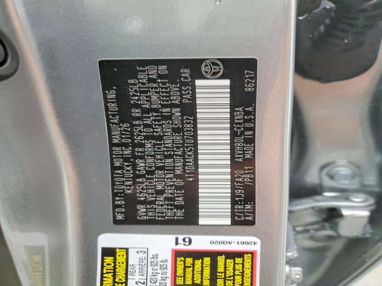 2026 TOYOTA CAMRY LE photo 34