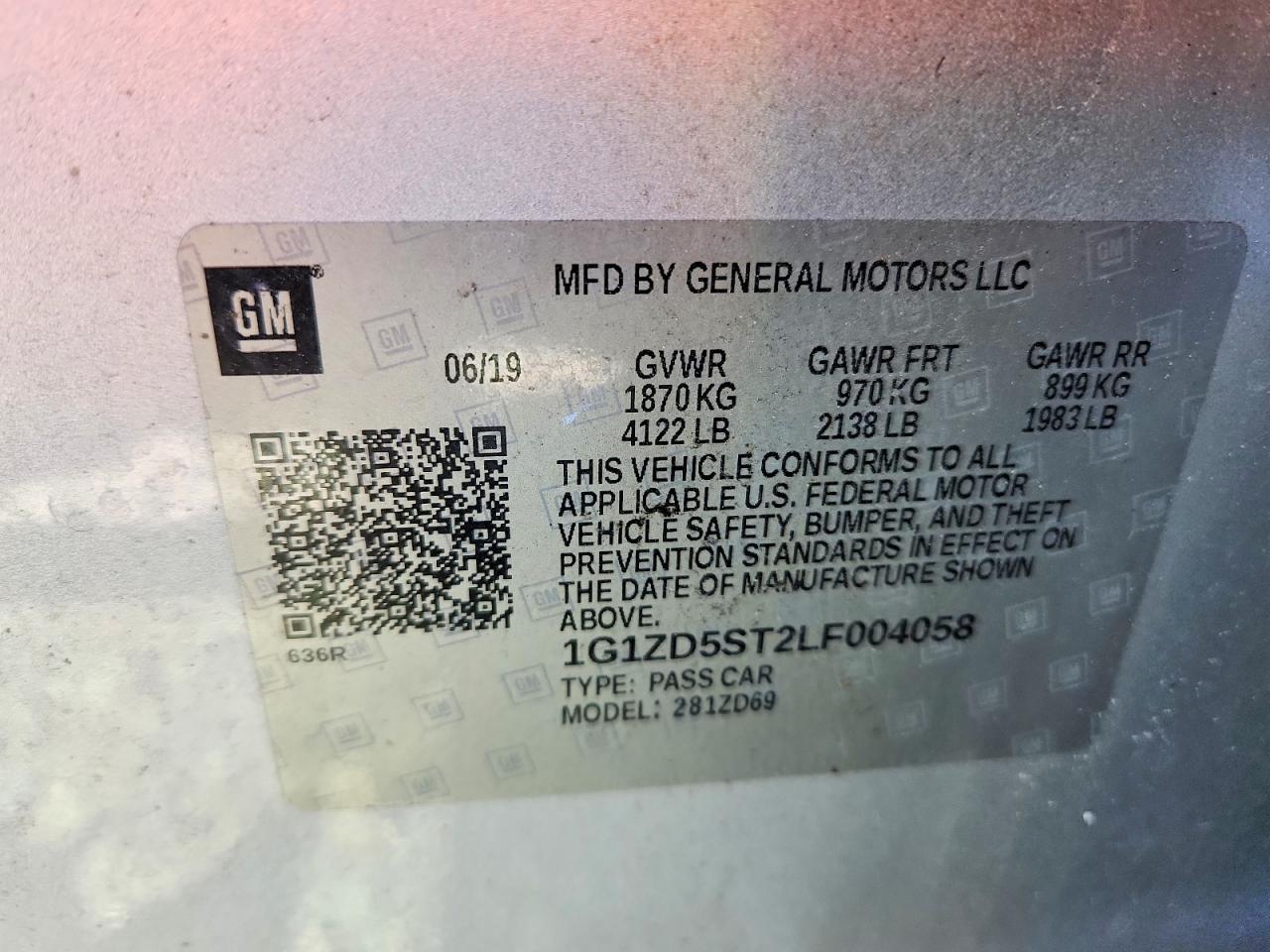 2020 CHEVROLET MALIBU LT photo 34