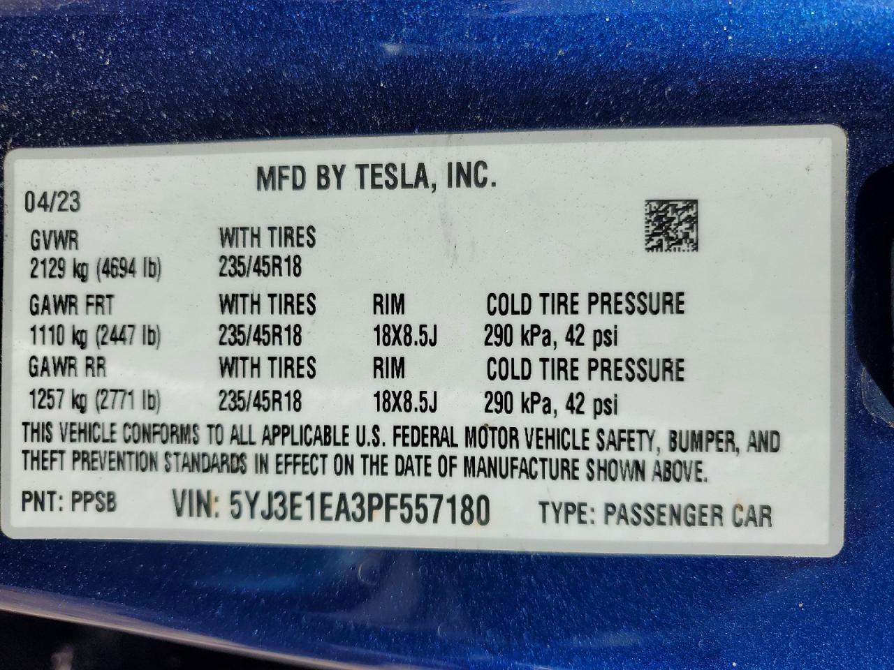 2023 TESLA MODEL 3 photo 25