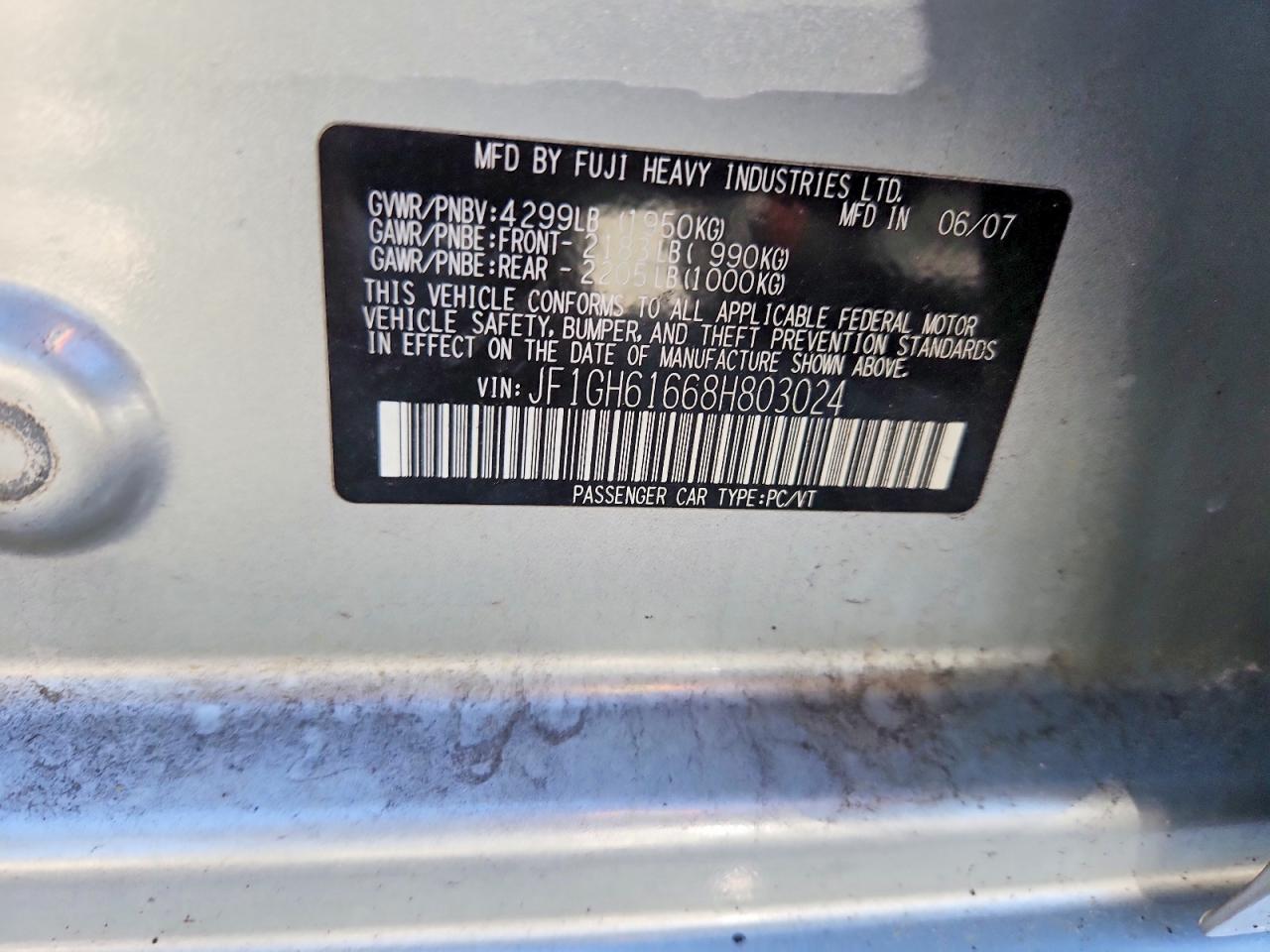 2008 SUBARU IMPREZA 2.5I photo 34