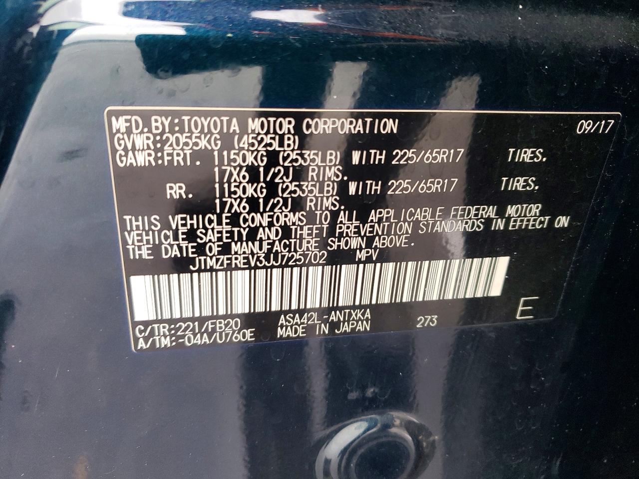 2018 TOYOTA RAV4 LE photo 13