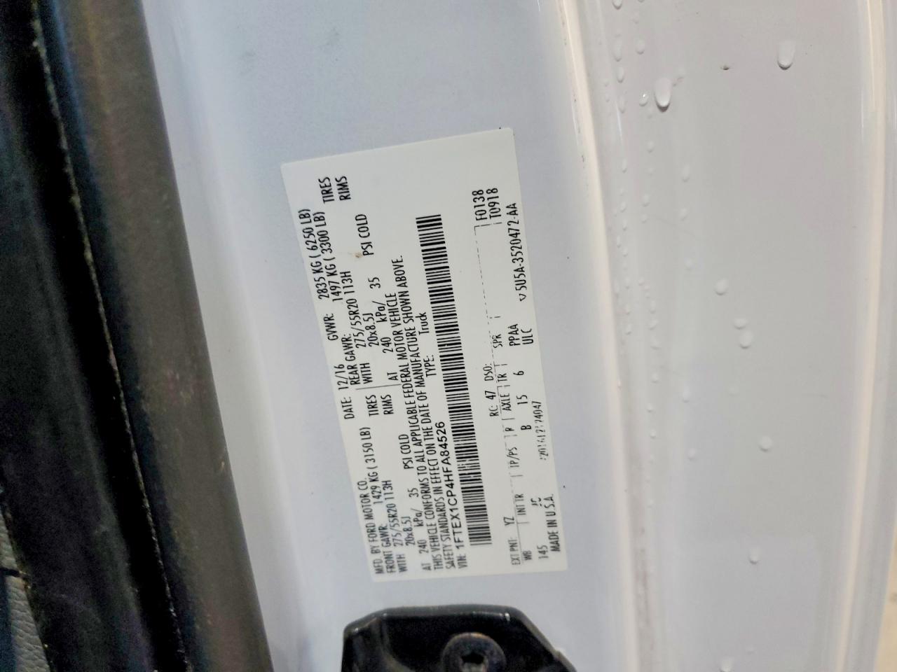 2017 FORD F150 SUPER CAB photo 23