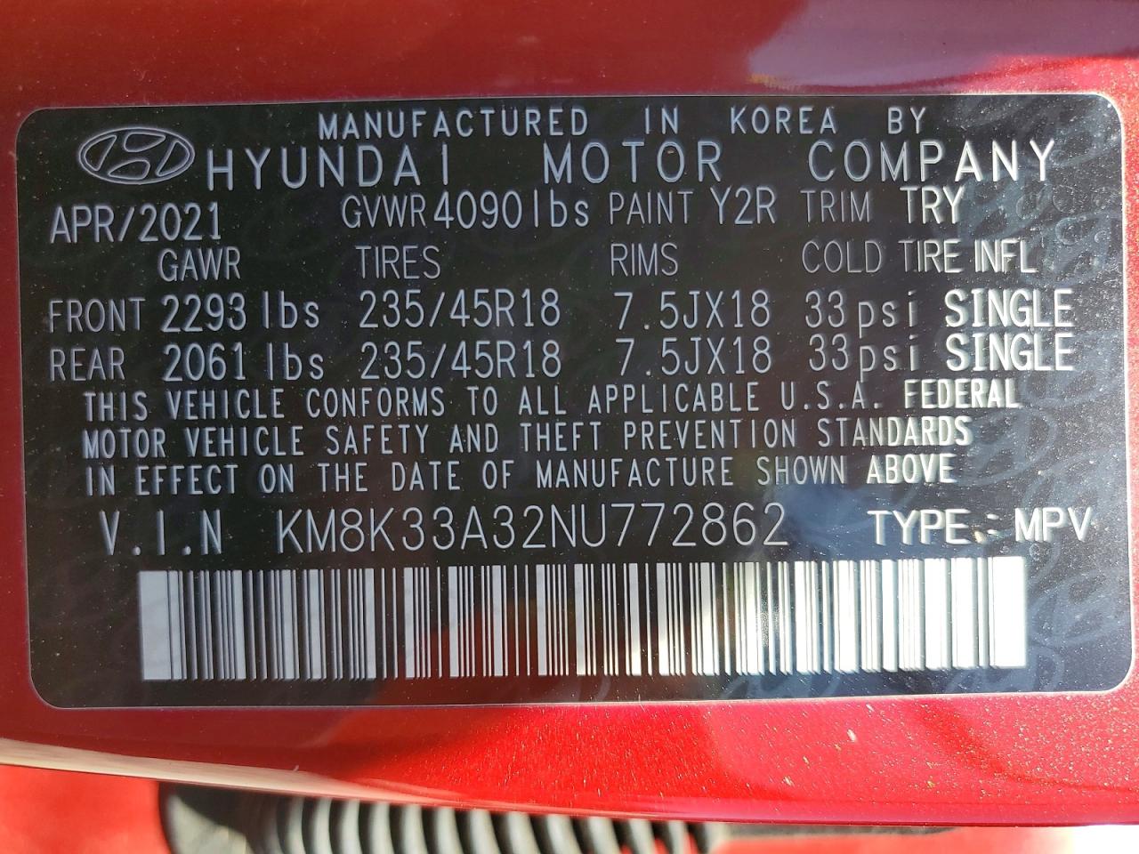 2022 HYUNDAI KONA N LINE photo 27