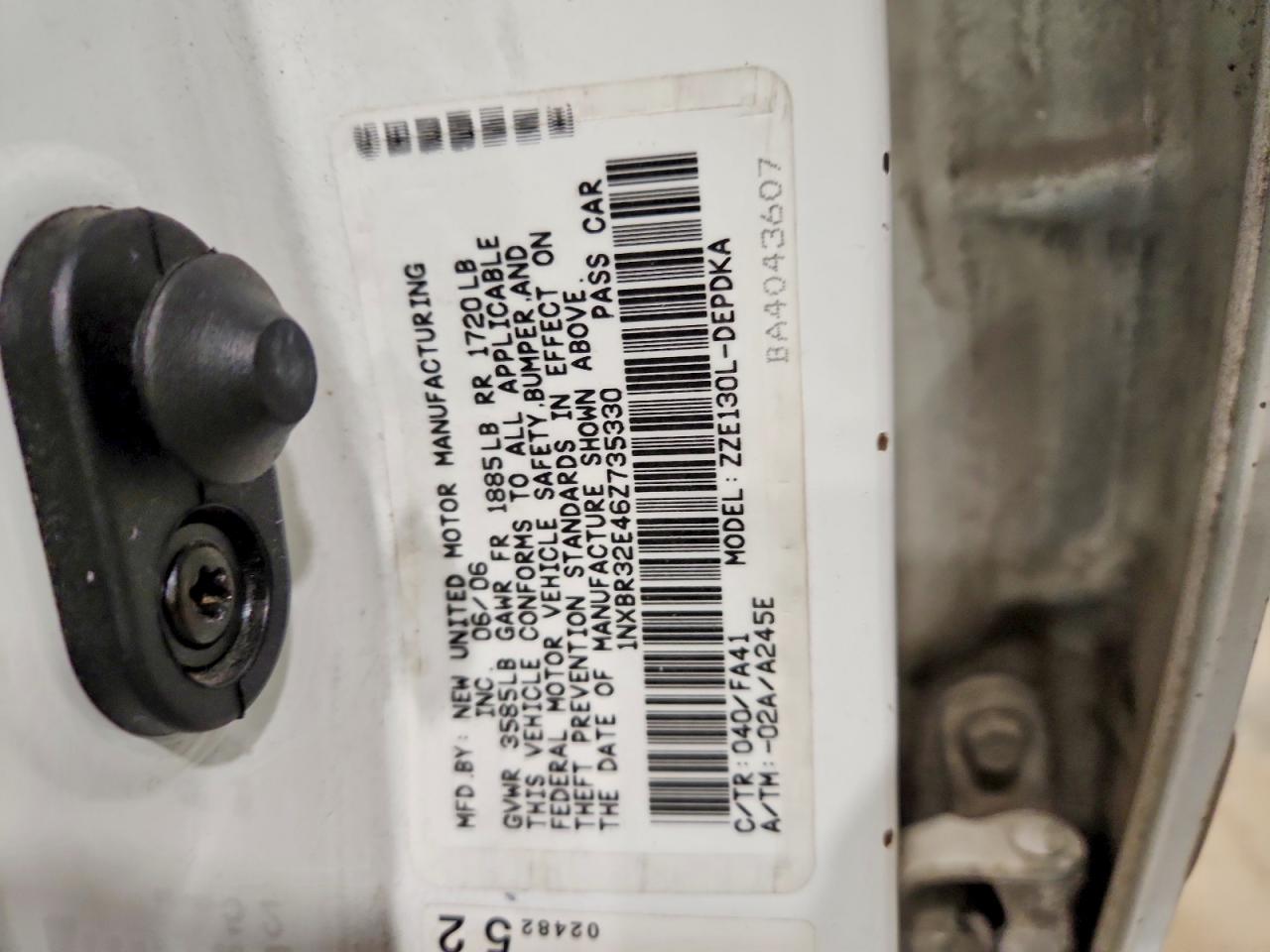 2006 TOYOTA COROLLA CE photo 34