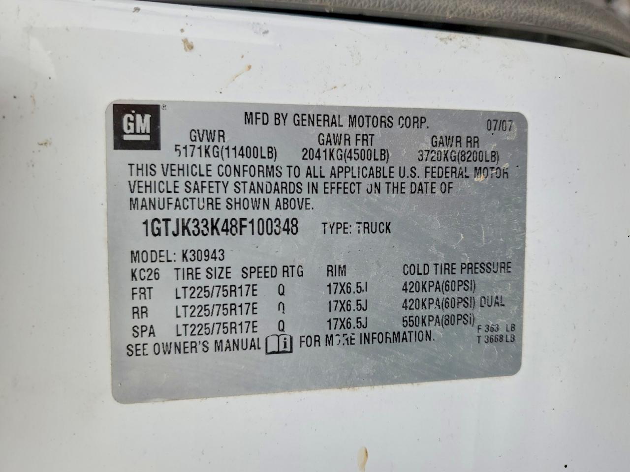 2008 GMC SIERRA K3500 photo 23