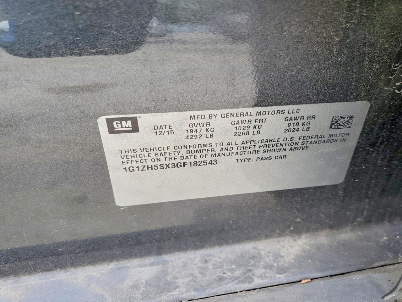 2016 CHEVROLET MALIBU PREMIER photo 23