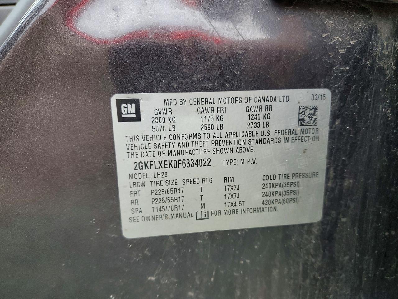 2015 GMC TERRAIN SLT photo 13