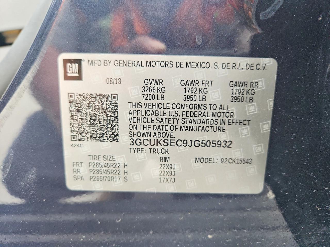 2018 CHEVROLET SILVERADO K1500 LTZ photo 13