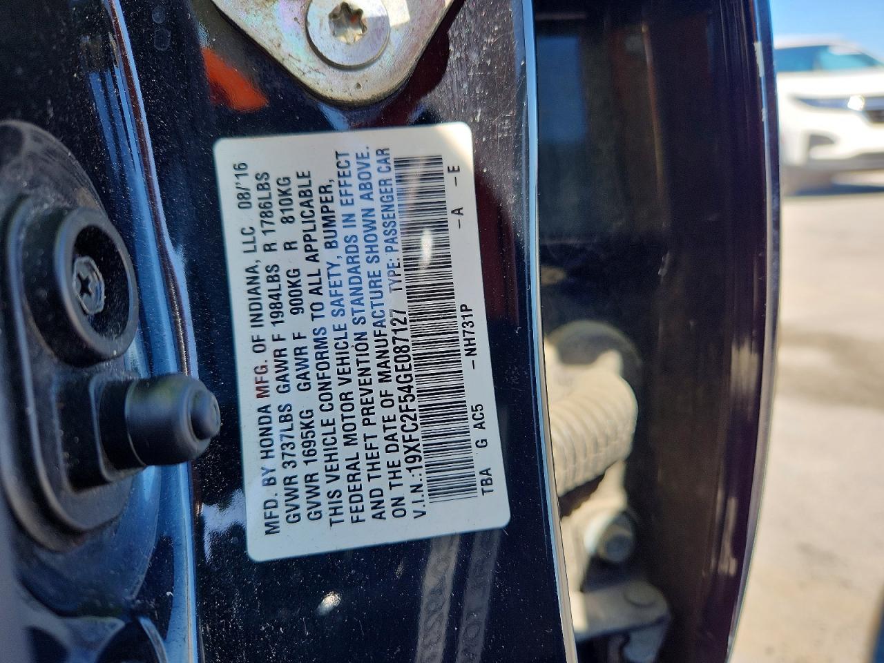 2016 HONDA CIVIC LX photo 23
