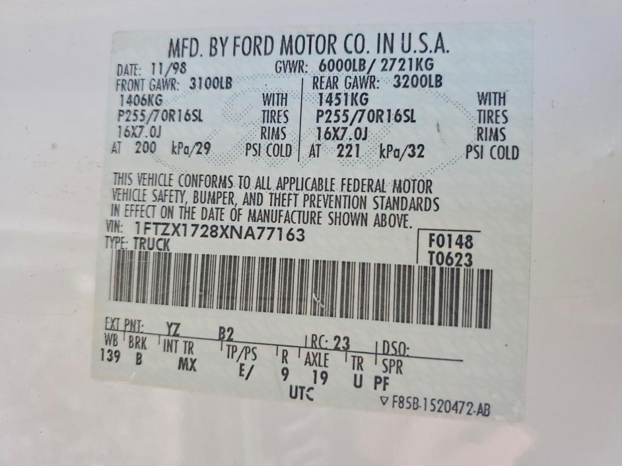 1999 FORD F150 photo 23