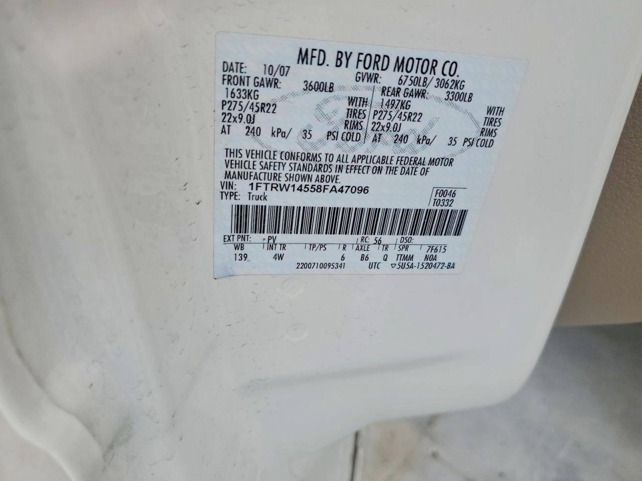 2008 FORD F150 SUPERCREW photo 25