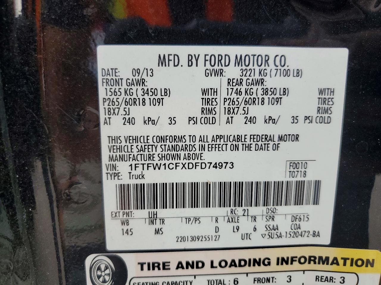 2013 FORD F150 SUPERCREW photo 10