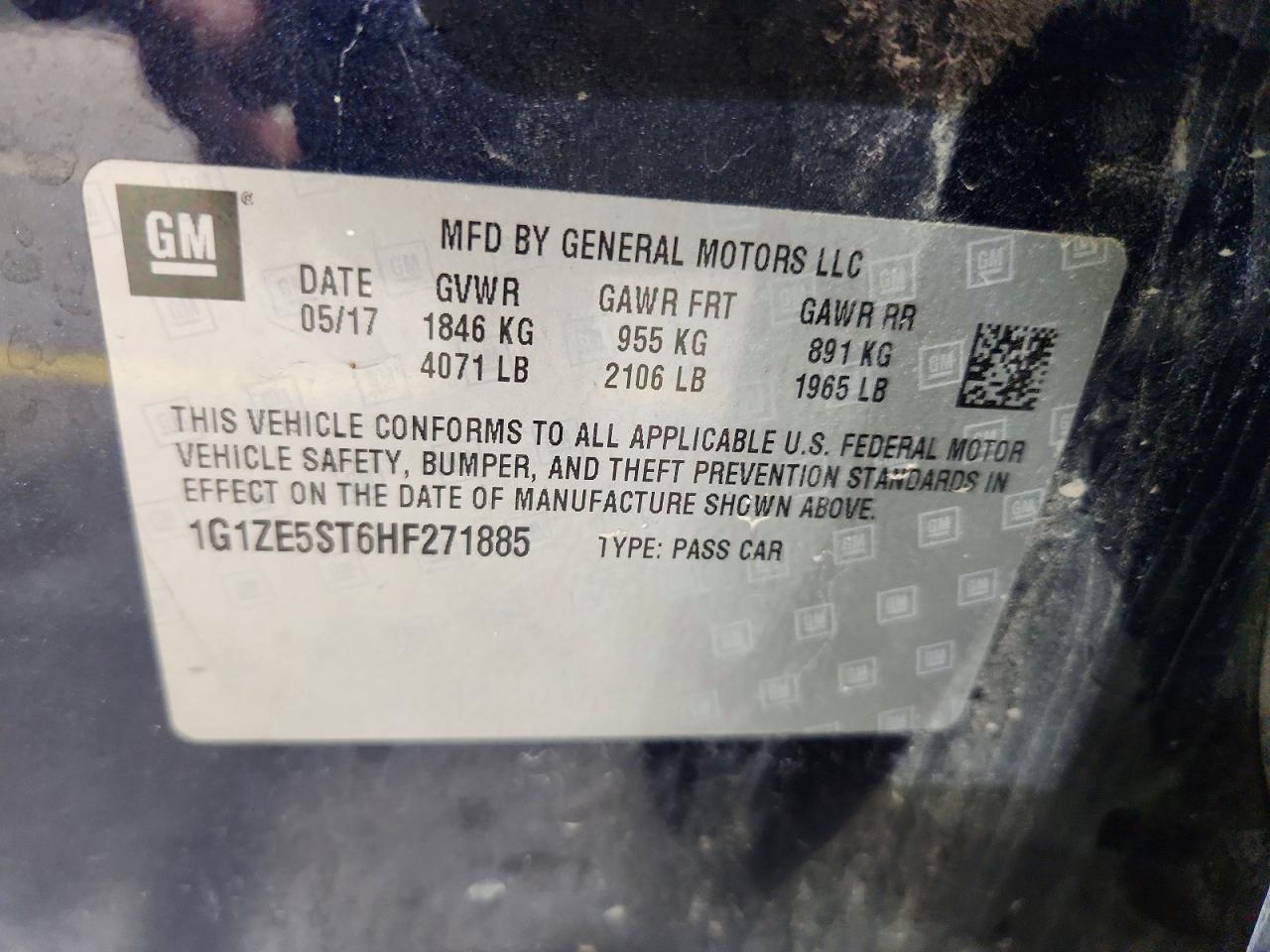 2017 CHEVROLET MALIBU LT photo 23