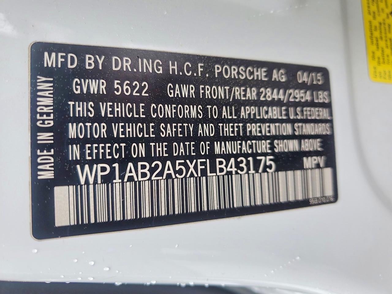 2015 PORSCHE MACAN photo 14