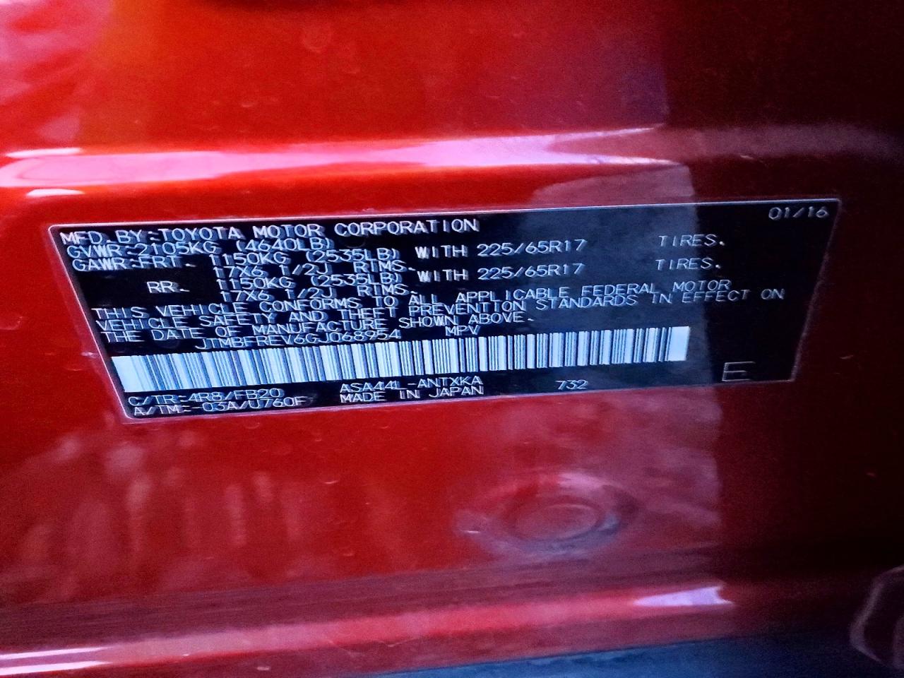 2016 TOYOTA RAV4 LE photo 34