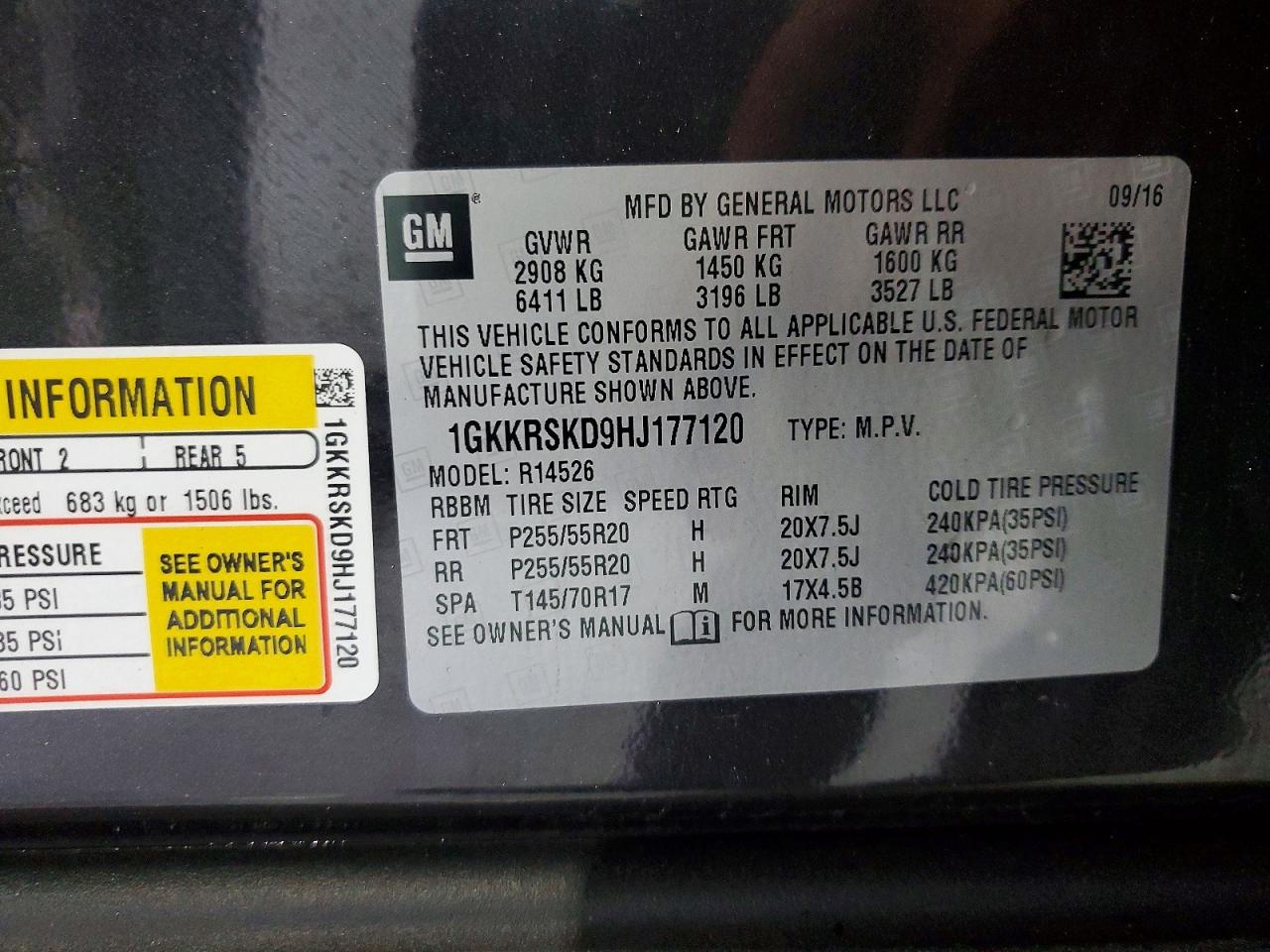 2017 GMC ACADIA LIMITED SLT-2 photo 13