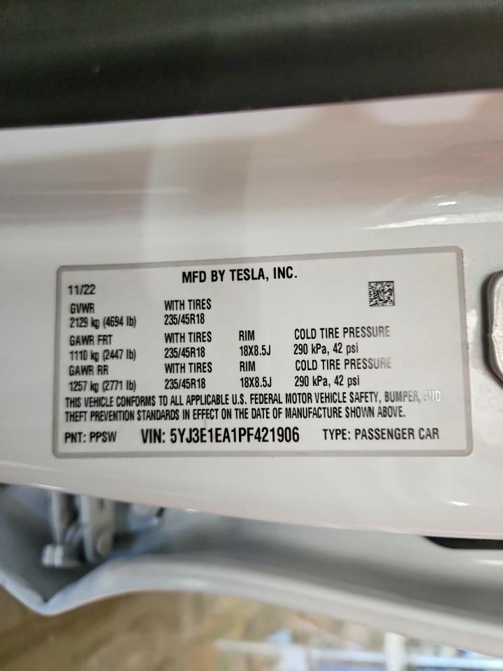 2023 TESLA MODEL 3 photo 23