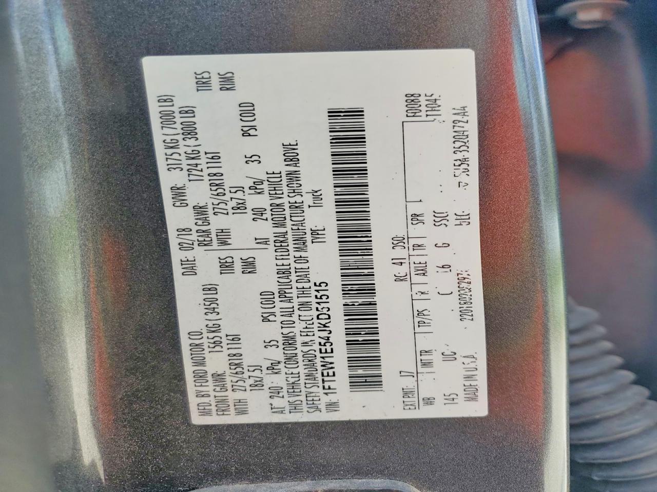 2018 FORD F150 SUPERCREW photo 34