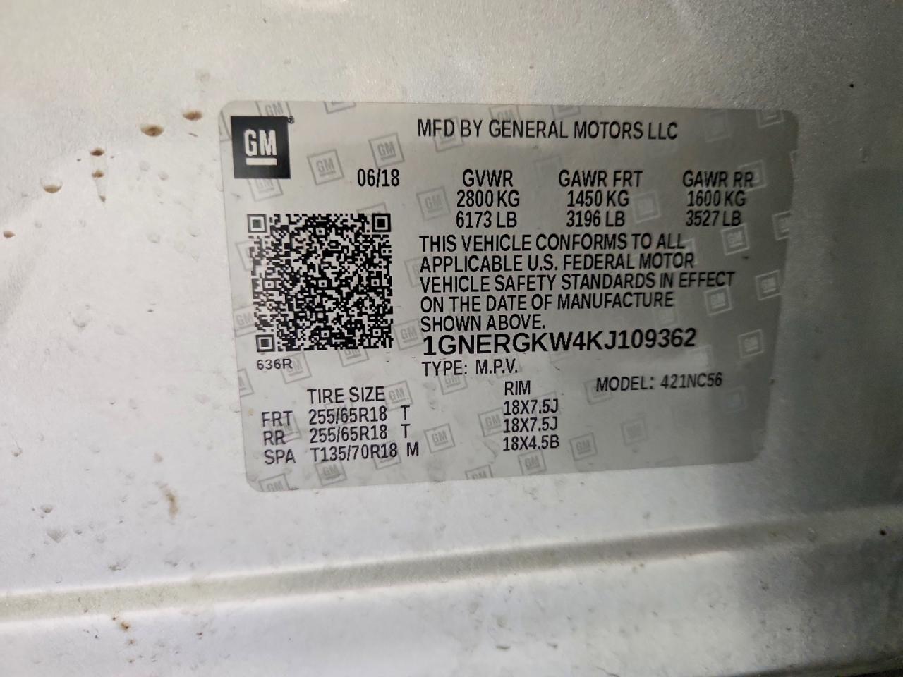 2019 CHEVROLET TRAVERSE LT photo 25