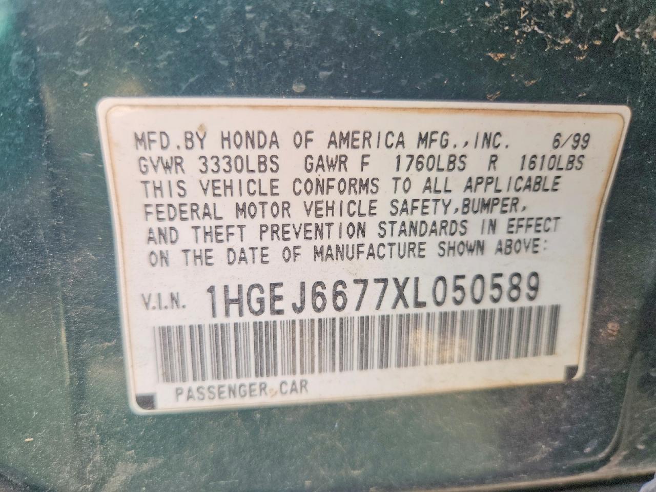 1999 HONDA CIVIC LX photo 34