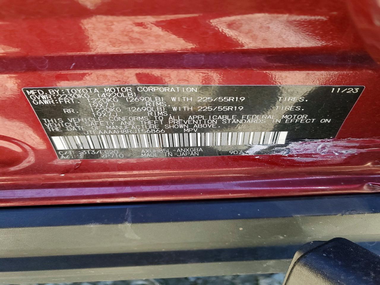 2024 TOYOTA VENZA XLE photo 13