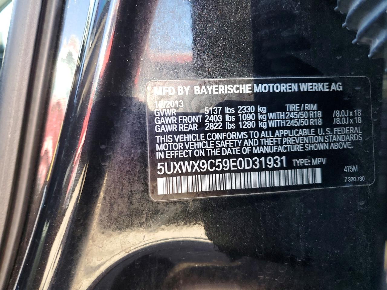 2014 BMW X3 XDRIVE28I photo 12