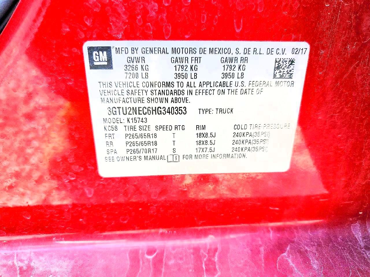 2017 GMC SIERRA K1500 SLT photo 34