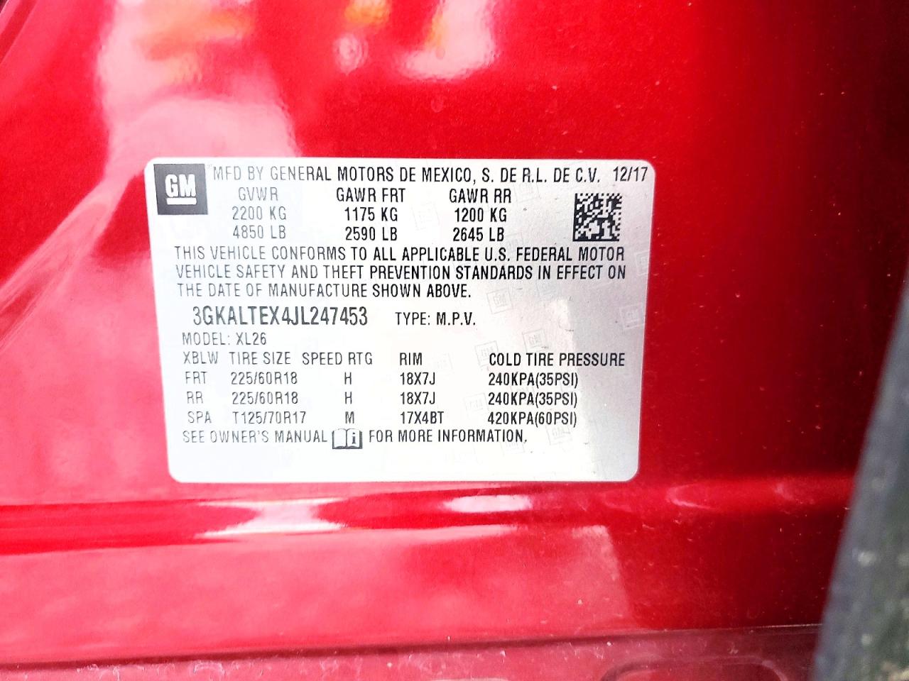 2018 GMC TERRAIN SLE photo 27